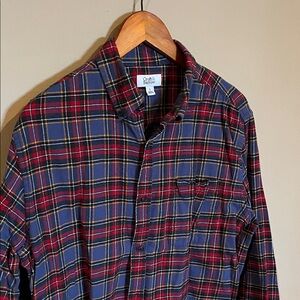 Croft & Barrow Red and Blue Flannel Plaid Button Down Shirt